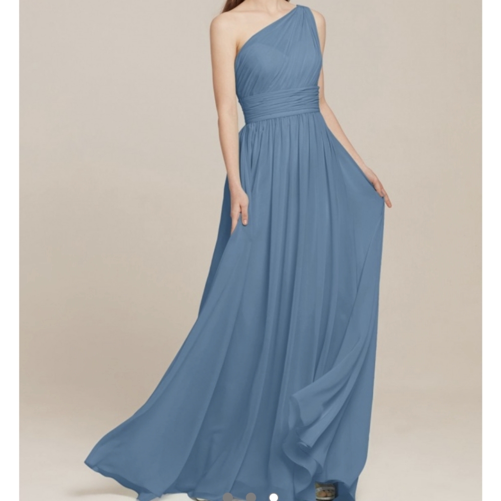 AW Grace Bridesmaid Prom Formal Special Occasion Wedding Guest Dress, 12, Blue